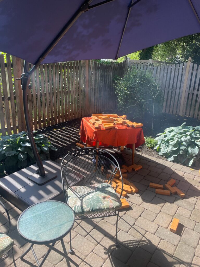 Giant Jenga Fallen